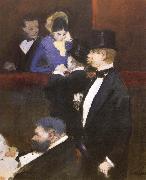 Jean-Louis Forain A Box at the Opea oil painting reproduction